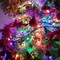 Battery Operated String Lights 50 LED String Lights Mini Lights with Auto-Timer and 8 Lighting Modes for Christmas Wreath Party Wedding Garden Home Decoration, Multicolor